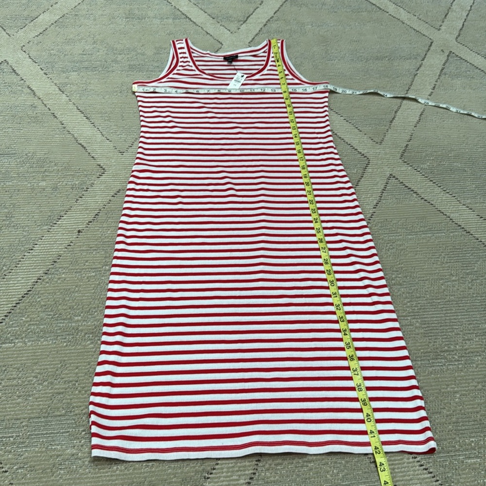 NWT Talbots RIB MIDI DRESS - PARK STRIPE - SP - Picture 3 of 7